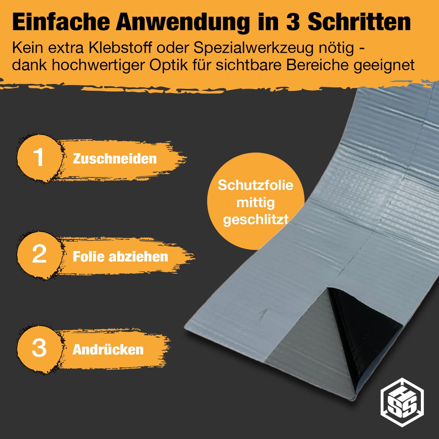 EPDM Fenster- & Fassadenstreifen selbstklebend (Butyl)