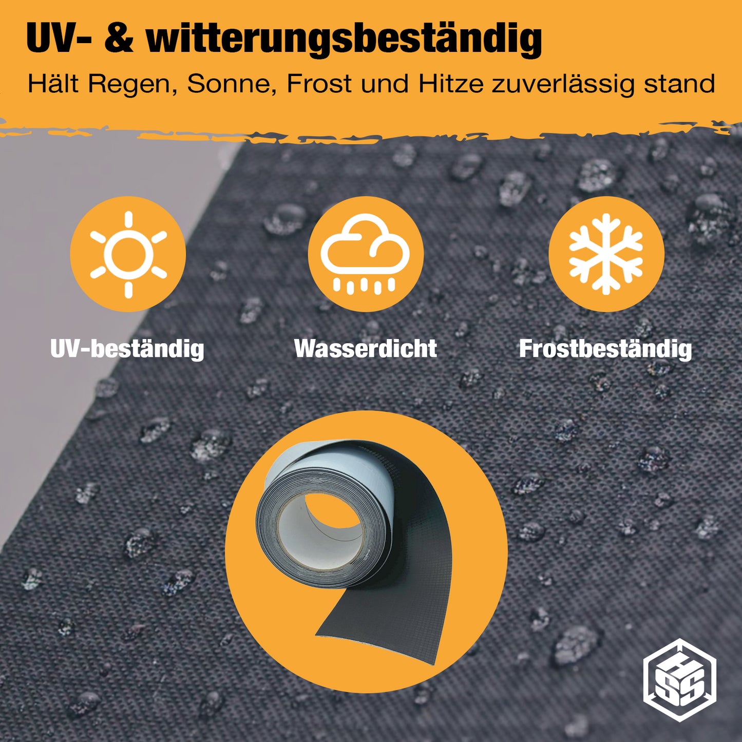EPDM Fenster- & Fassadenstreifen selbstklebend (Butyl)