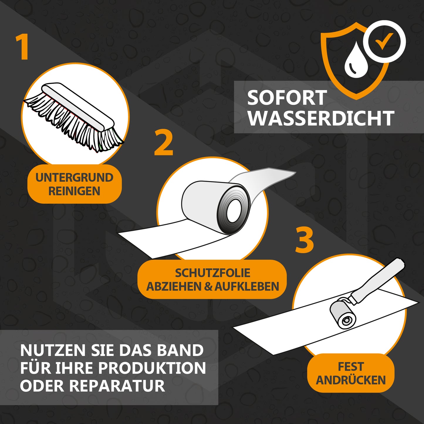 Butylband EPDM gewebeverstärkt