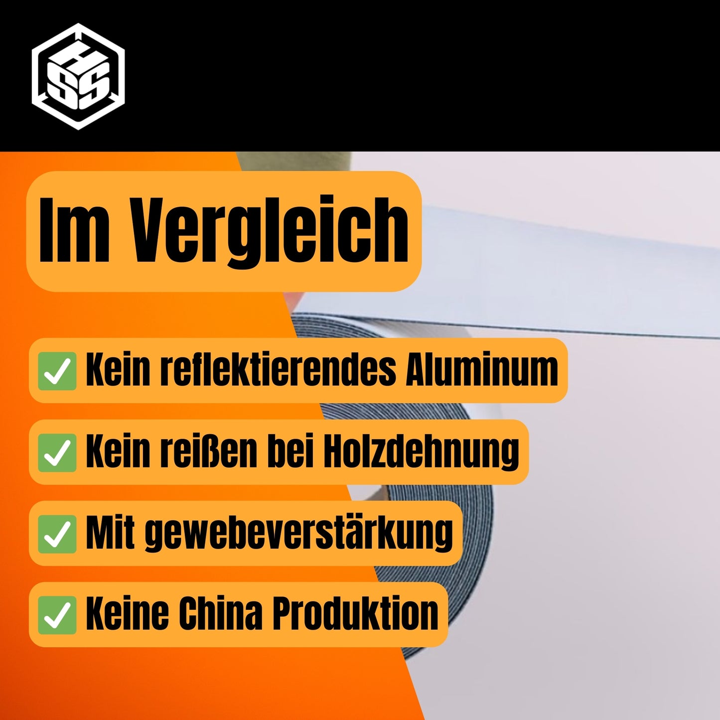 Butylband EPDM gewebeverstärkt