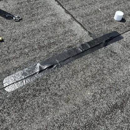 Dach Reparaturband Bitumen Blase abdichten Dachdeckerband
